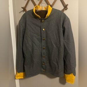 Reenactment Confederate Cavalry Shell Jacket,  Civil War, New XXL